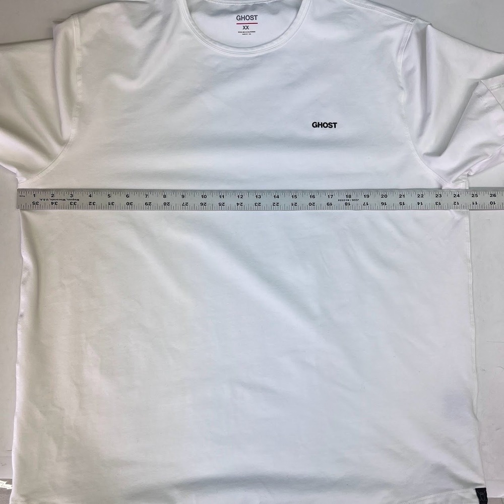 Ghost Golf Mens White Performance Short Sleeve Logo T-Shirt Size XXL - Picture 13 of 13